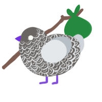 (unnamed), a grey and mist chicken with a double-lace pattern
