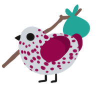 (unnamed), a mist and maroon chicken with a speckle pattern