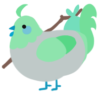 A silver and spring chicken with a head pattern