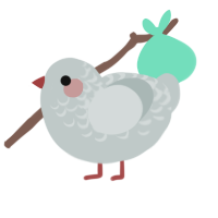 (unnamed), a silver chicken with a half-lace pattern
