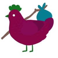 (unnamed), a maroon and wine chicken with a half-lace pattern