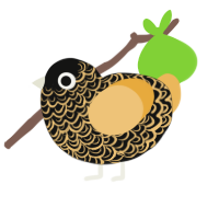 (unnamed), a black and honey chicken with a double-lace pattern