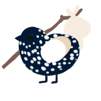 Blueberries n Cream, a tumblr and cream chicken with a speckle pattern