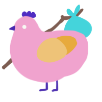 (unnamed), a pink and honey chicken