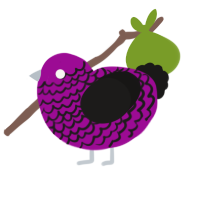 (unnamed), a plum and sable chicken with a lace pattern