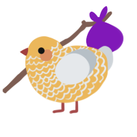 (unnamed), a honey and mist chicken with a lace pattern