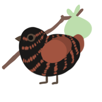 (unnamed), a sable and russet chicken with a bar pattern