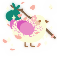 fairy baby, a white and orchid chicken with a half-lace pattern