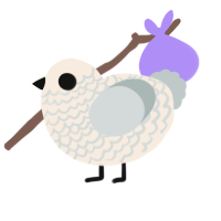 Whisper, a cream and silver chicken with a lace pattern