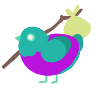 (unnamed), a amethyst and turquoise chicken with a head pattern