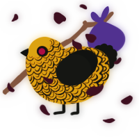 werewolf, a orange and black chicken with a double-lace pattern