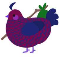 A wine and navy chicken with a lace pattern