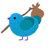 Airbubble, a sky and sea chicken with a double-lace pattern