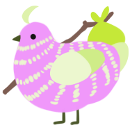 (unnamed), a lavender and apple chicken with a bar pattern