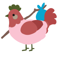 Tapenade, a rose and red chicken with a head pattern