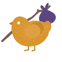 (unnamed), a orange chicken with a half-lace pattern