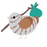 Copito, a mist and brown chicken with a bar pattern