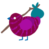 (unnamed), a maroon and plum chicken with a bar pattern