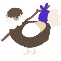 A bark and cream chicken with a head pattern