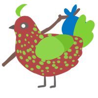Sprouting Strawberry, a red and grass chicken with a speckle pattern