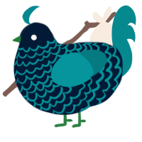 failed maf again, a tumblr and teal chicken with a lace pattern