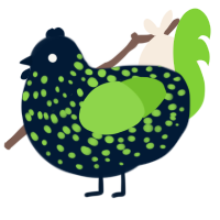 maf failure, a tumblr and grass chicken with a speckle pattern
