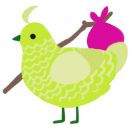 (unnamed), a lime and lemon chicken with a lace pattern