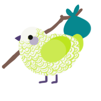 (unnamed), a white and lime chicken with a double-lace pattern