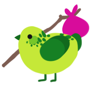 (unnamed), a lime and leaf chicken with a neck-speckle pattern