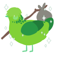 mountain dew, a grass and viridian chicken with a neck-speckle pattern