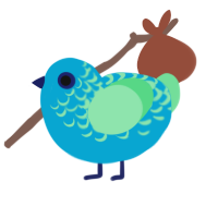 Killian, a cerulean and spring chicken with a half-lace pattern