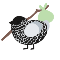 (unnamed), a sable and mist chicken with a lace pattern