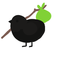 (unnamed), a black and sable chicken with a head pattern