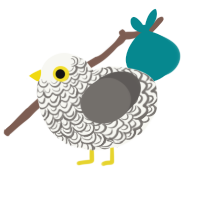 Gullivan, a white and grey chicken with a double-lace pattern
