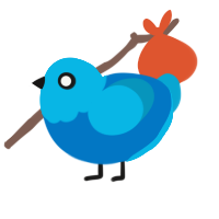 (unnamed), a sapphire and cerulean chicken with a head pattern