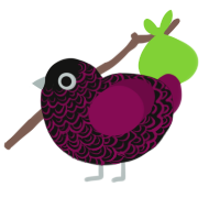 (unnamed), a black and wine chicken with a double-lace pattern