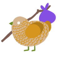 (unnamed), a beige and ochre chicken with a lace pattern