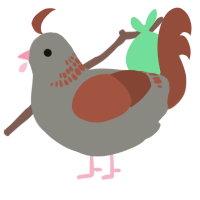 (unnamed), a ash and russet chicken with a neck-band pattern