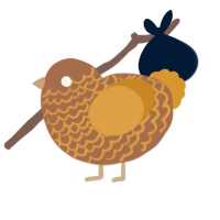 (unnamed), a brown and orange chicken with a lace pattern