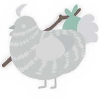 Sigh, a silver and mist chicken with a bar pattern