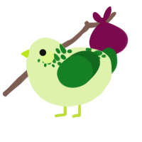 (unnamed), a apple and leaf chicken with a neck-speckle pattern