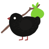 (unnamed), a black and sable chicken with a half-lace pattern