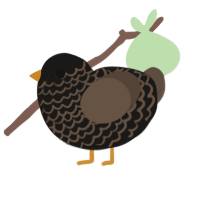 (unnamed), a sable and bark chicken with a lace pattern