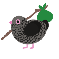 Iatrophobia, a grey and sable chicken with a lace pattern