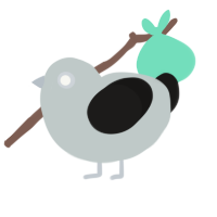 Katagelophobia, a silver and sable chicken