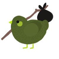 (unnamed), a olive chicken with a double-lace pattern