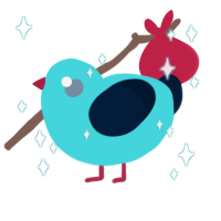 A aqua and tumblr chicken