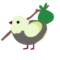 Matcha, a grey and apple chicken with a head pattern