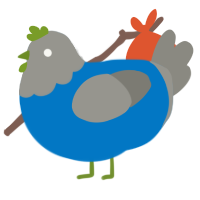 Ex, a sapphire and ash chicken with a head pattern
