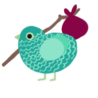 Caligula, a turquoise and mint chicken with a lace pattern